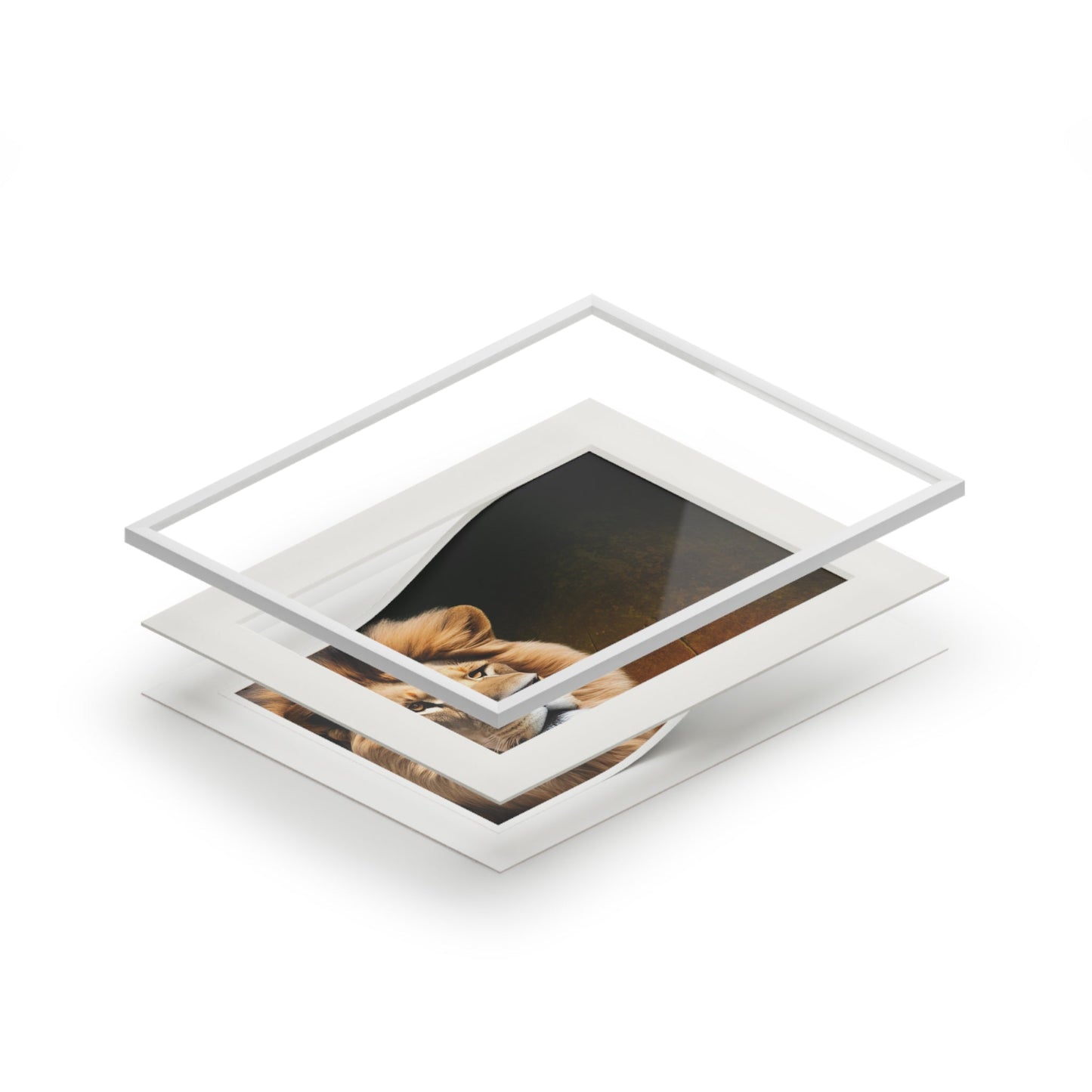 Majestic Lion Framed Fine Art Print