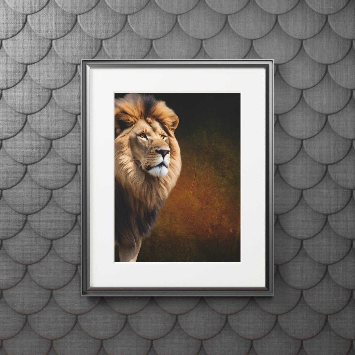 Majestic Lion Framed Fine Art Print