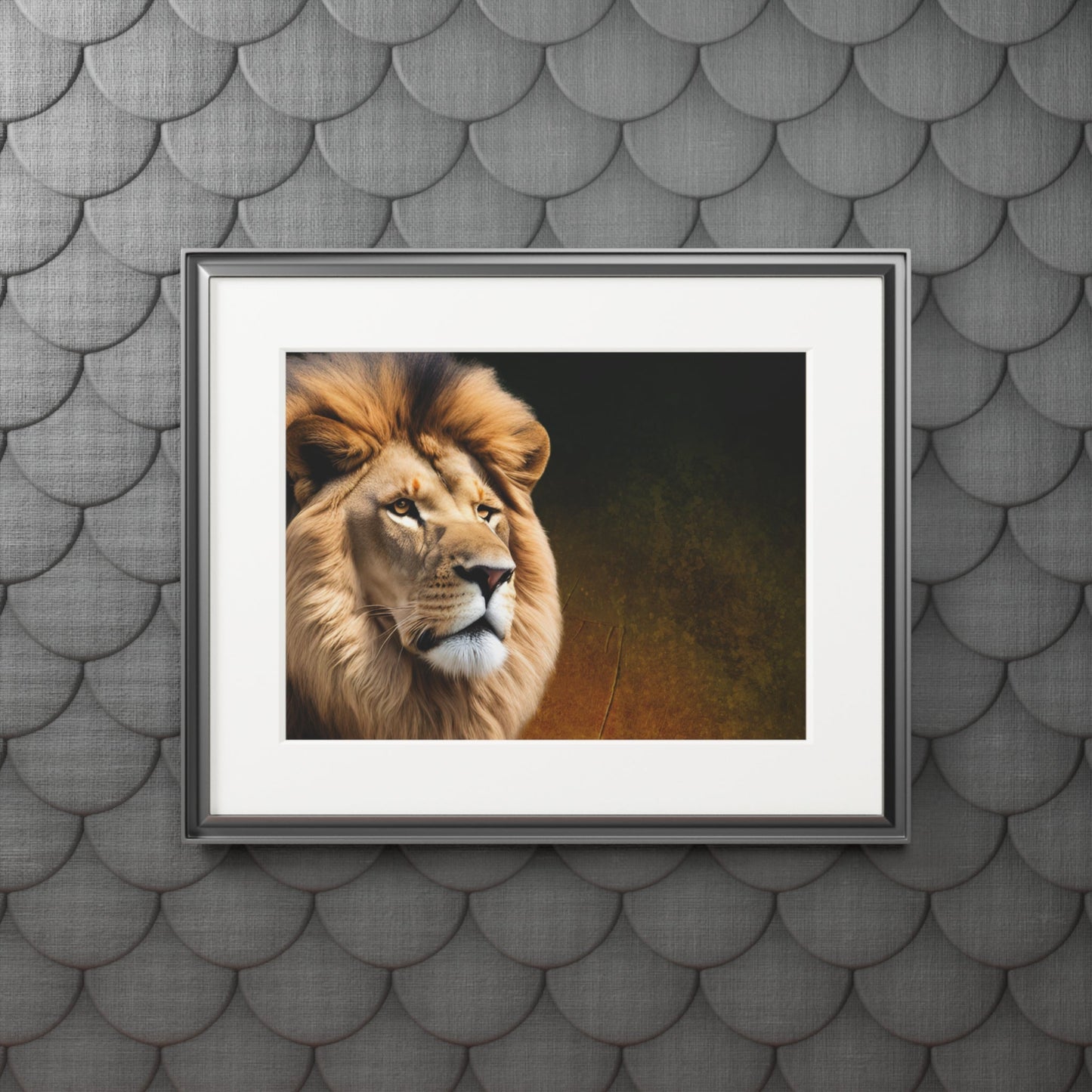 Majestic Lion Framed Fine Art Print