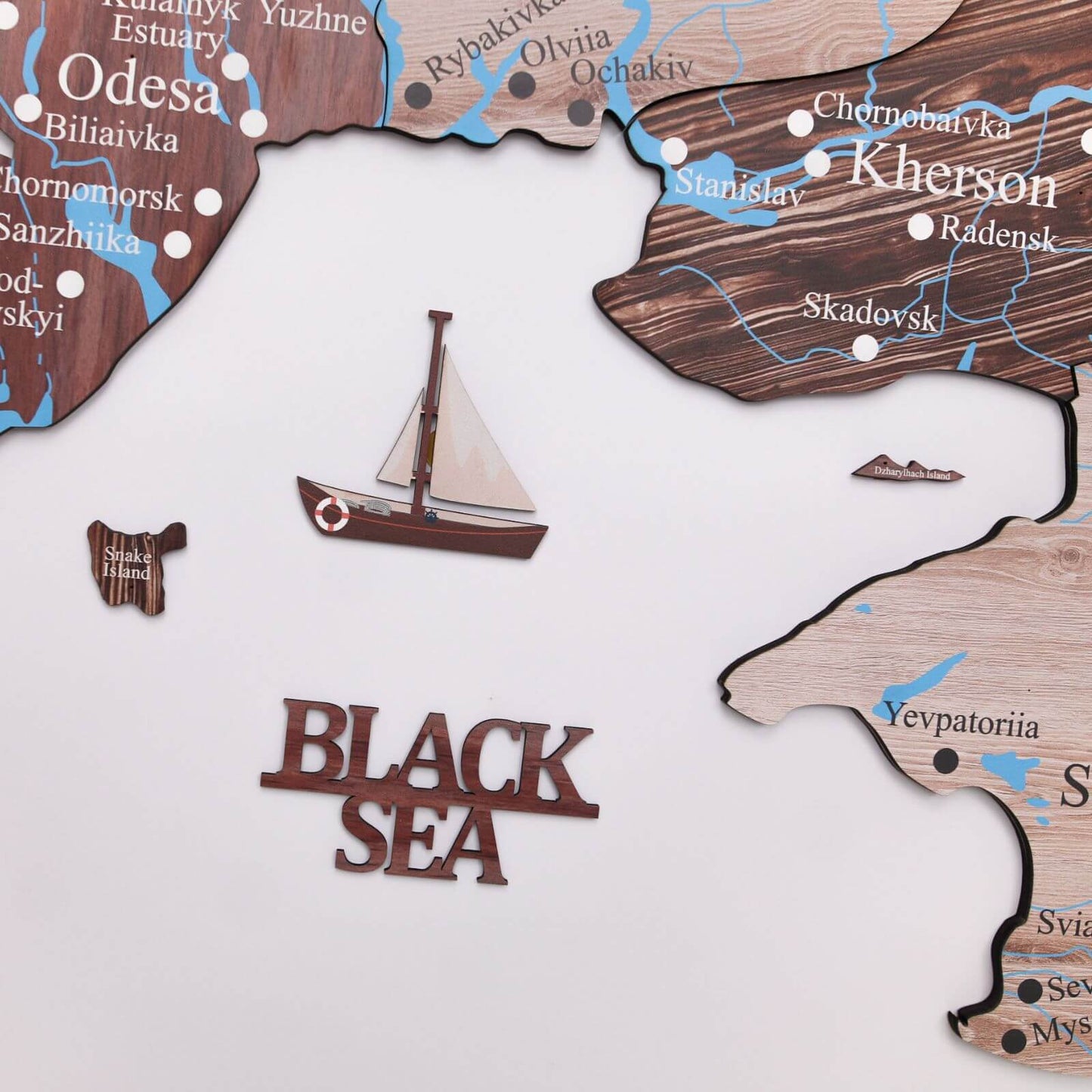 Wooden Map Of Ukraine Wall Art