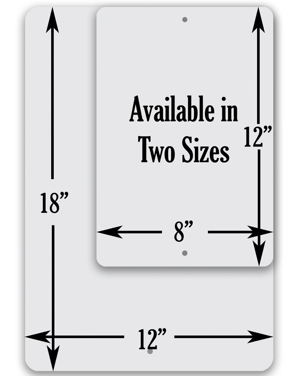 Mountain Bike Parking Metal Sign