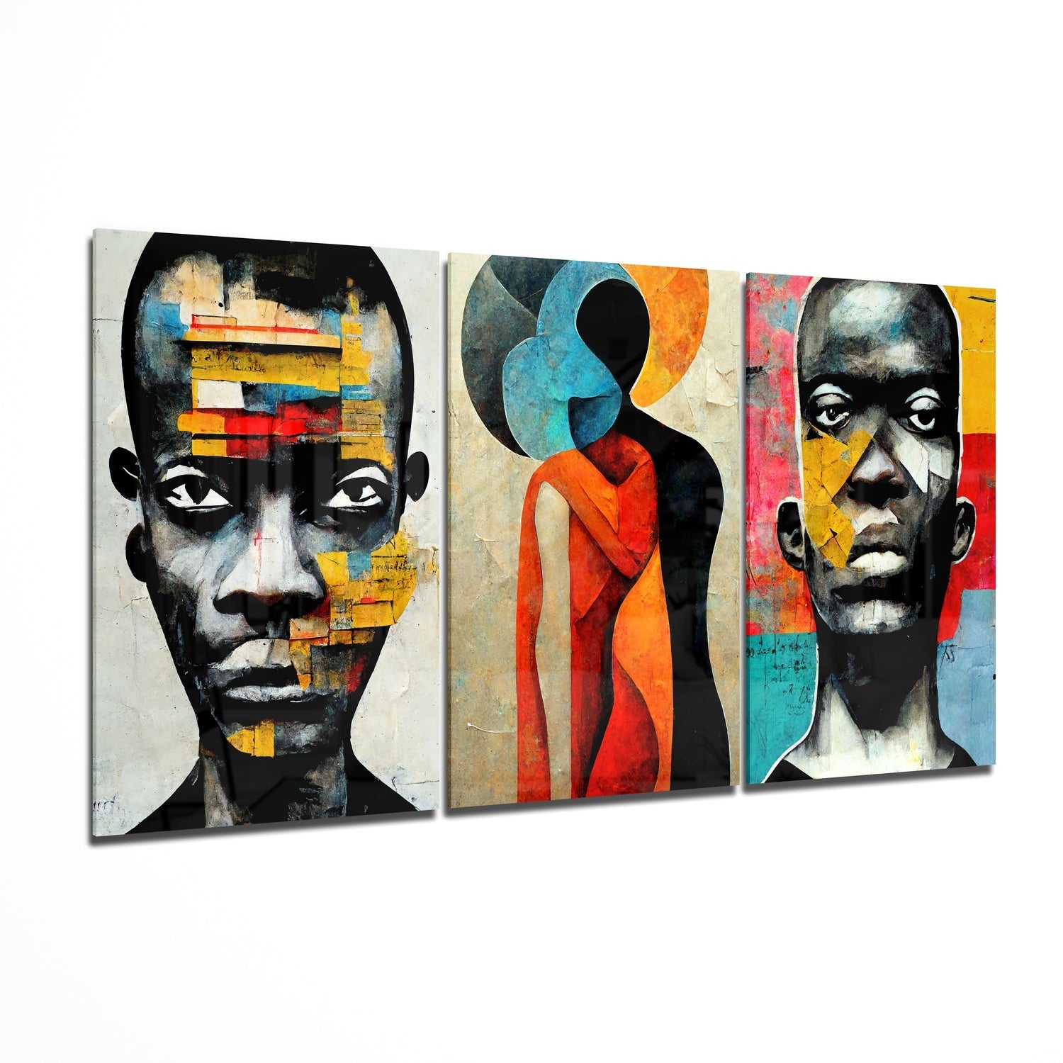 Afriki glass wall art