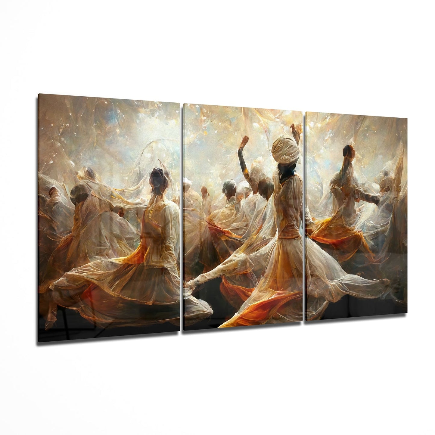 Whirling Dervishes Glass Wall Art
