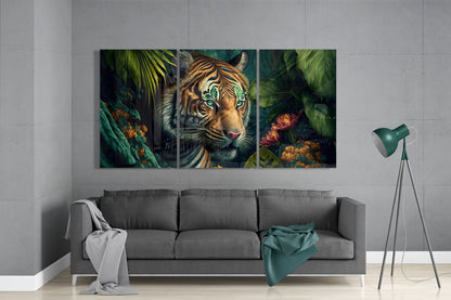 Hunter 3-Panel Glass Wall Art