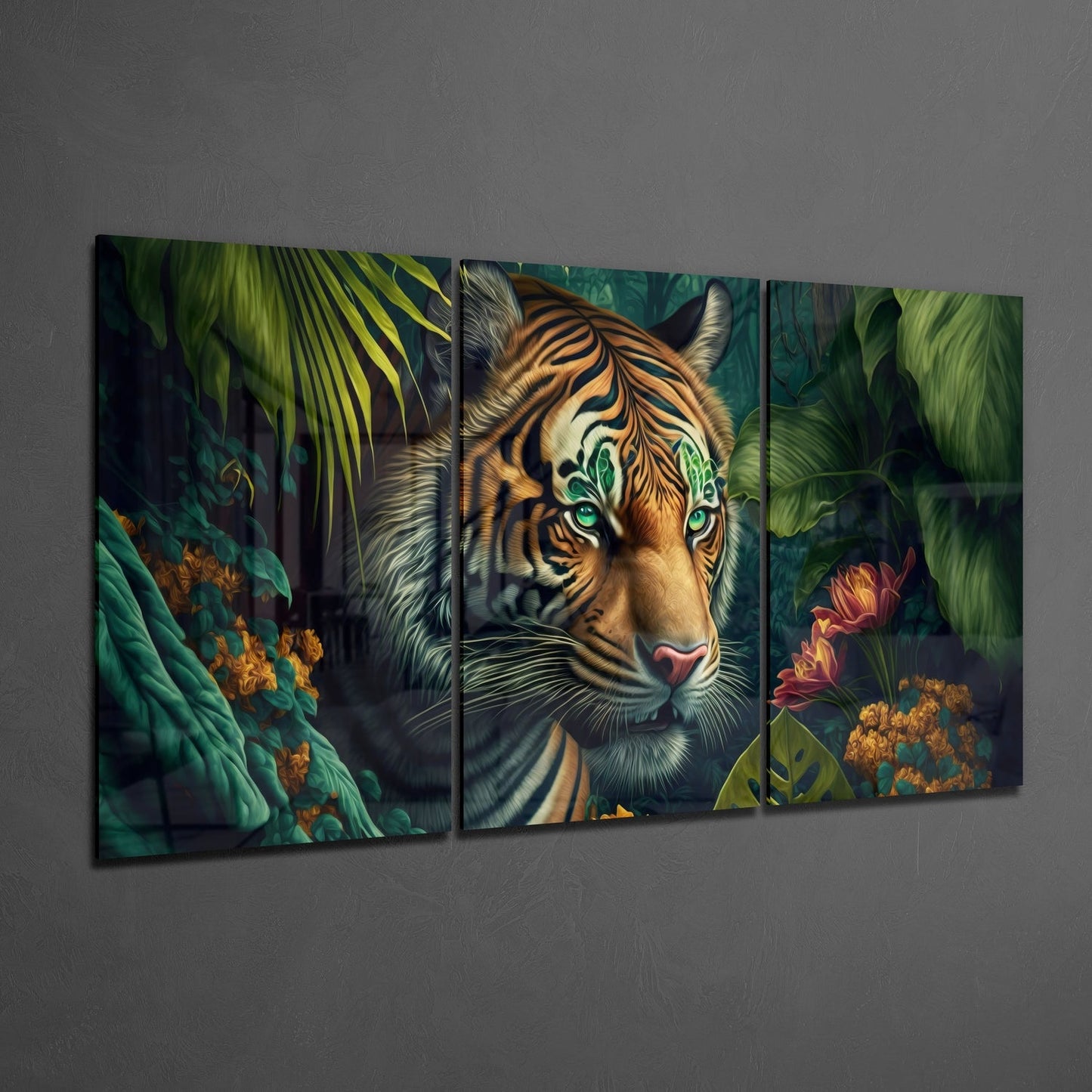 Hunter 3-Panel Glass Wall Art