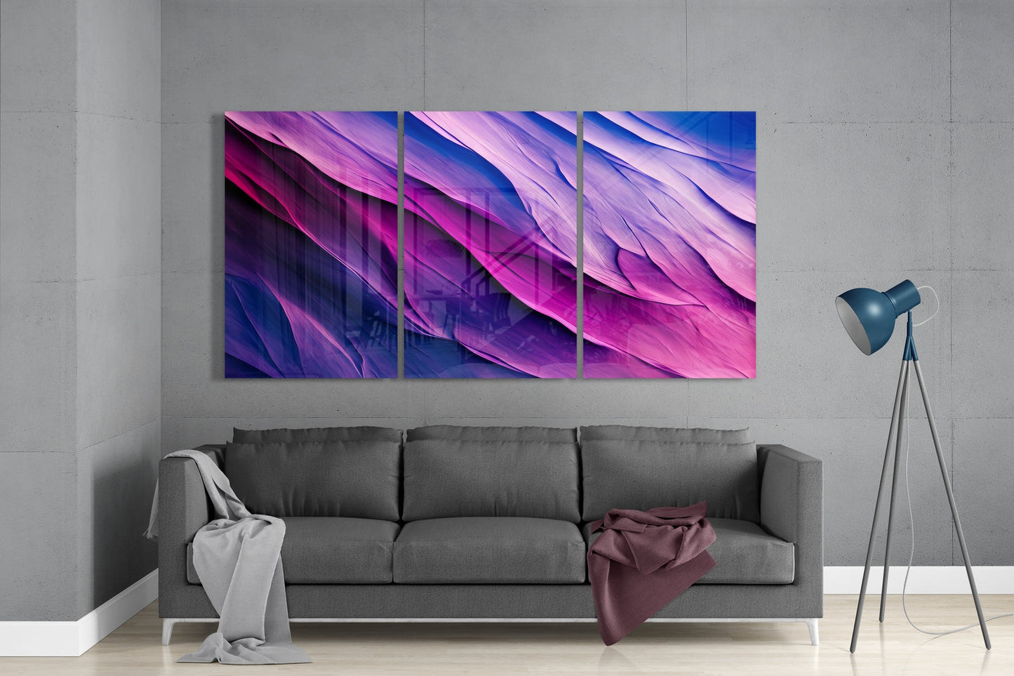 Purple Glass Wall Art