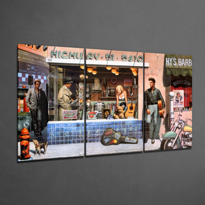 Highway Glass Wall Art