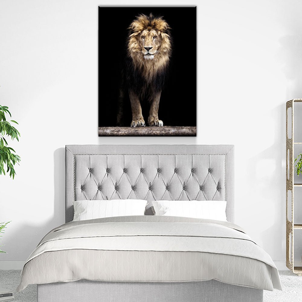 Mighty African Lion Canvas Wall Art