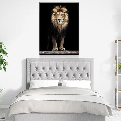 Mighty African Lion Canvas Wall Art