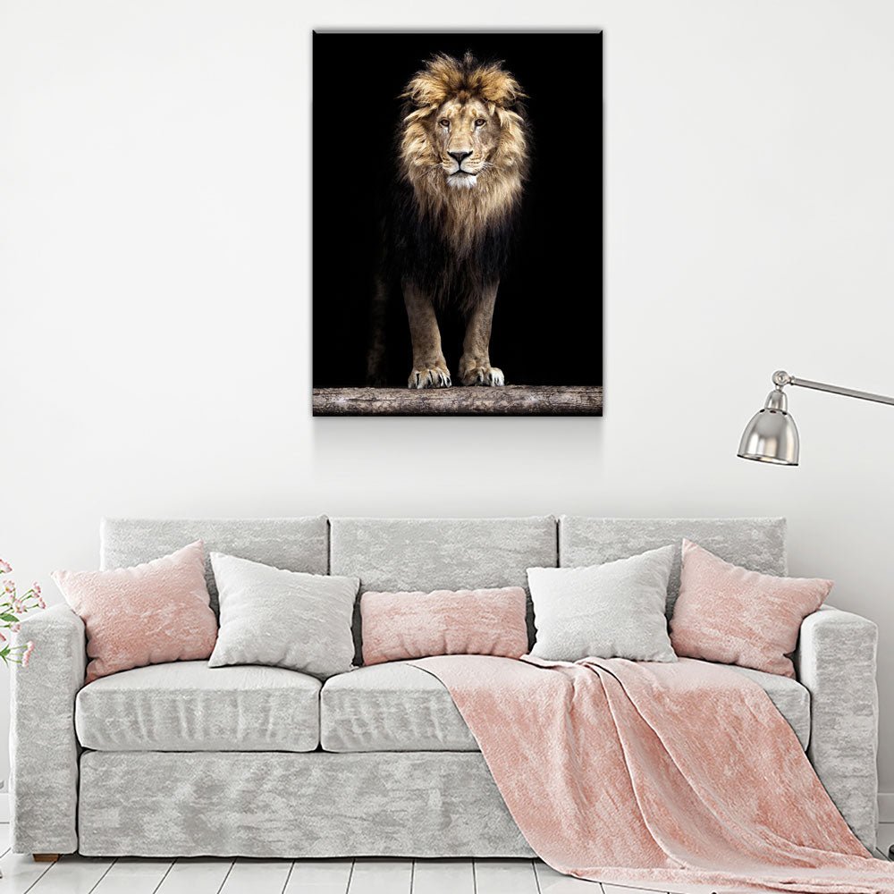 Mighty African Lion Canvas Wall Art
