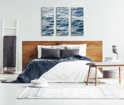 Coastal Ocean Waves Canvas Wall Art Set
