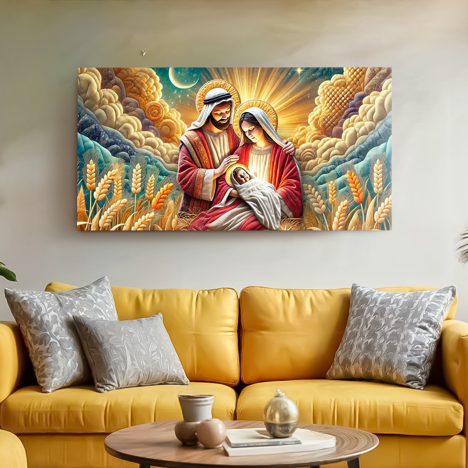 3D faith canvas wall art design three