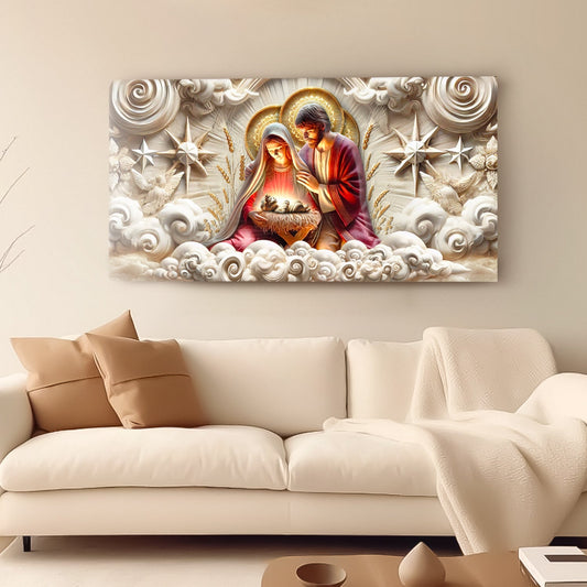 3D faith canvas wall art design