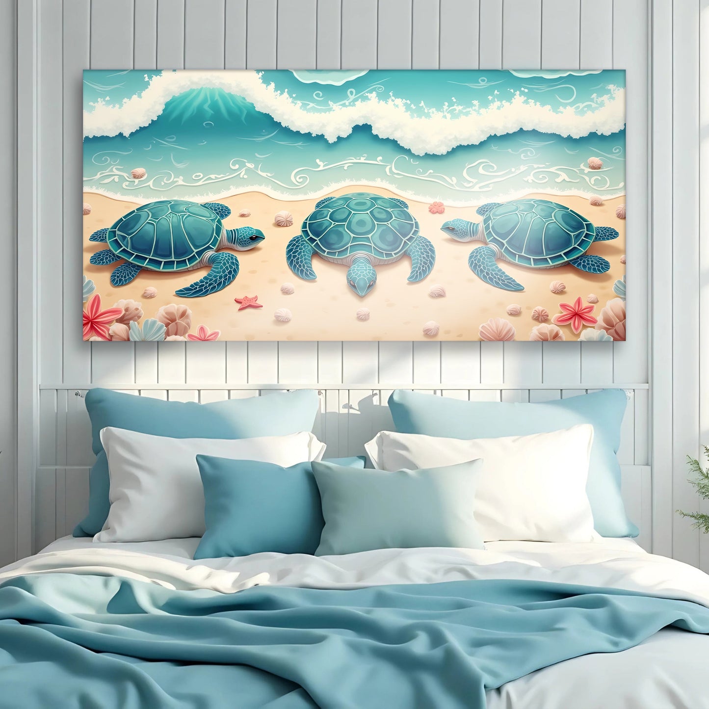 3D Coastal Canvas Wall Art II