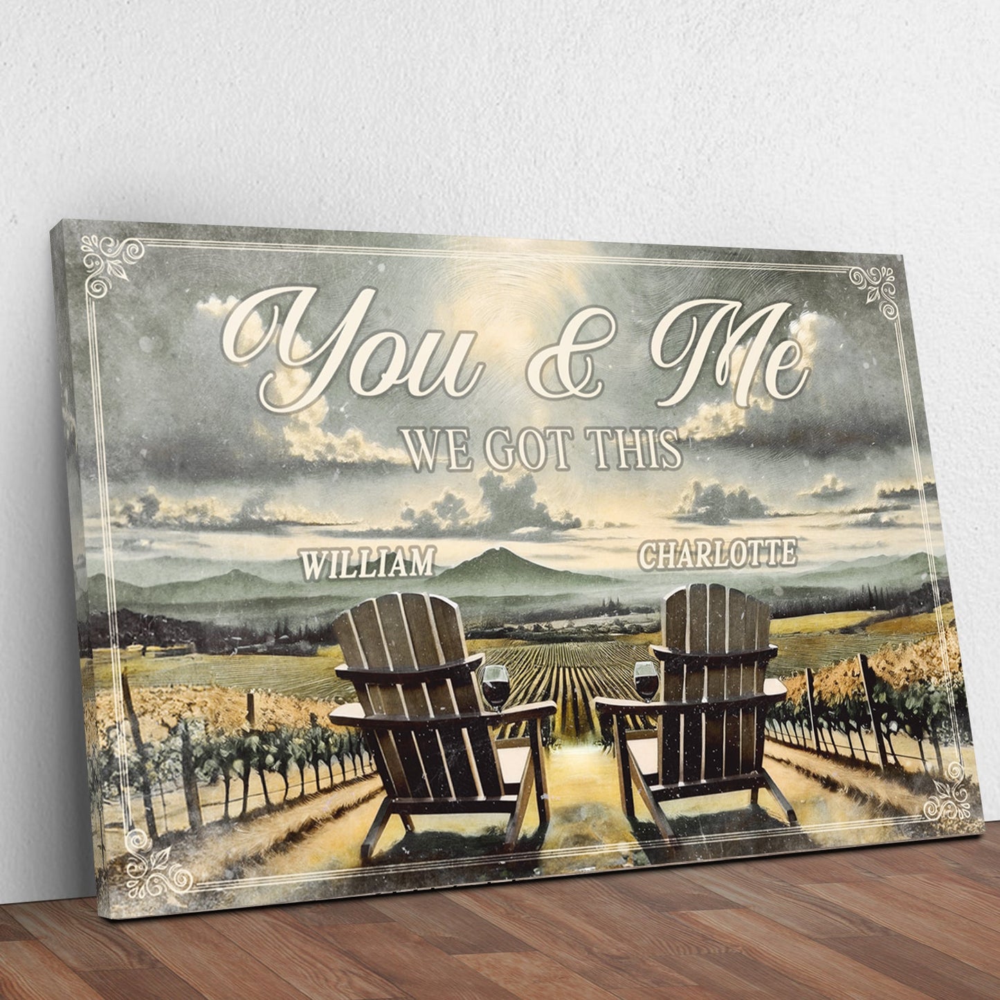 We Got This Couple Vineyard Canvas Wall Art