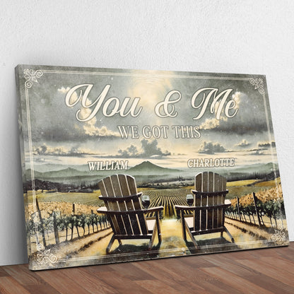 We Got This Couple Vineyard Canvas Wall Art