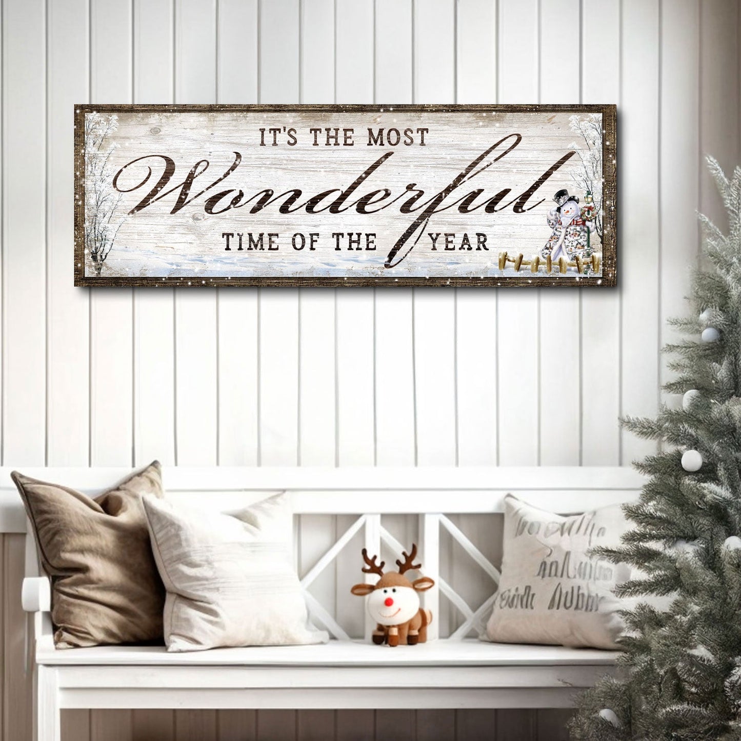 It's the Most Wonderful Time of the Year Christmas Canvas Wall Art