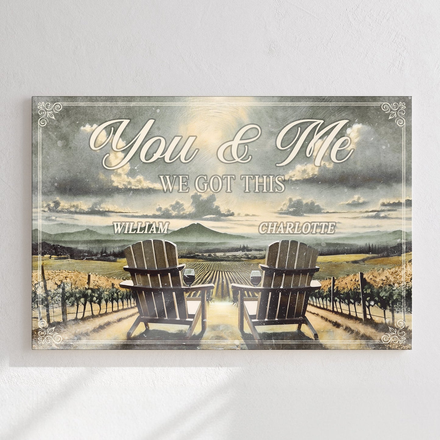 We Got This Couple Vineyard Canvas Wall Art