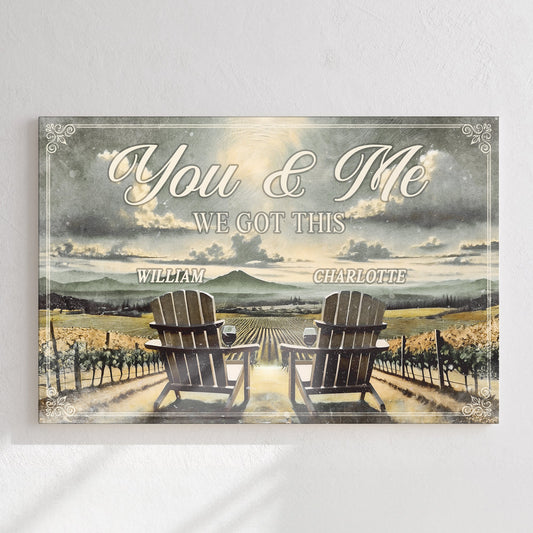 We Got This Couple Vineyard Canvas Wall Art