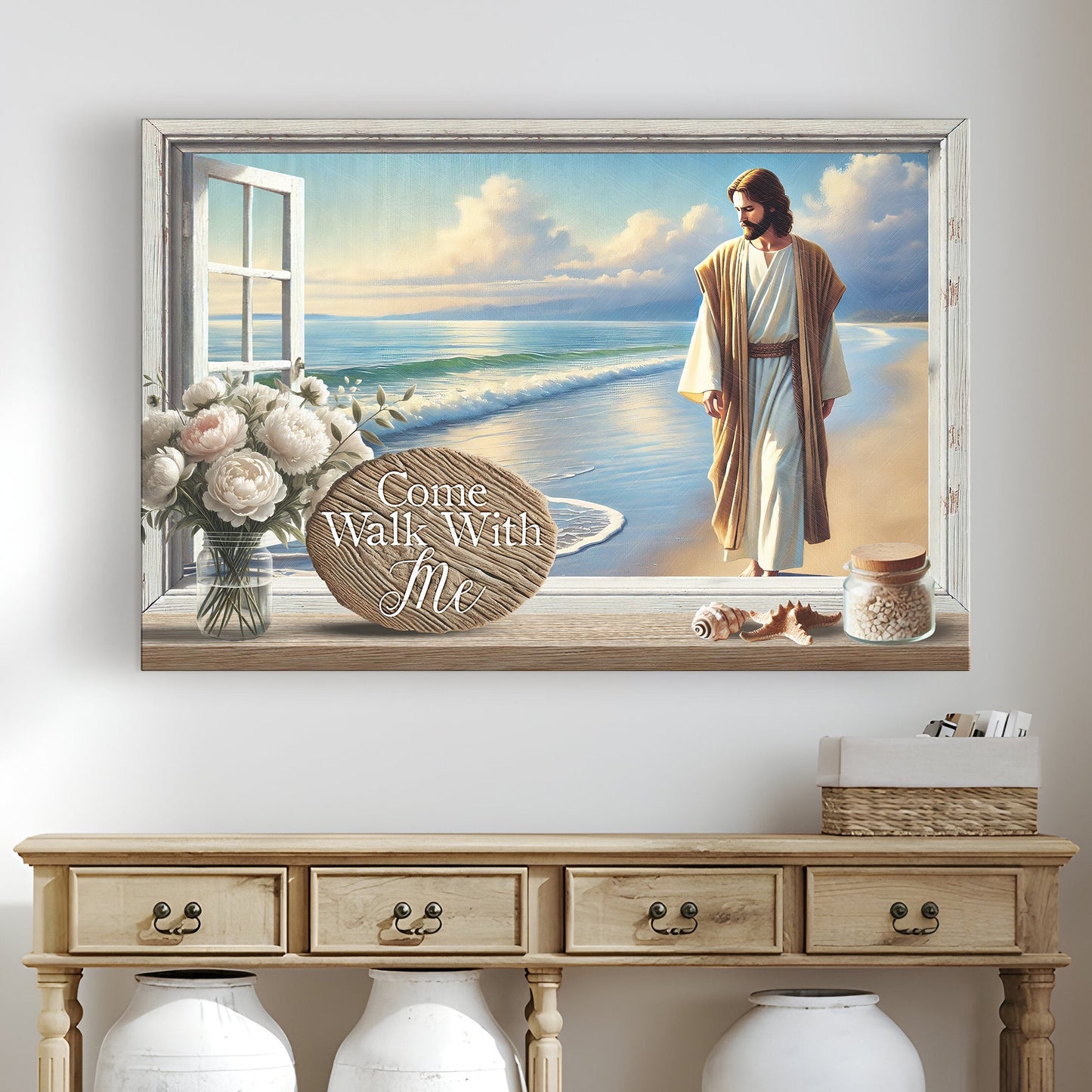 Come Walk With Me Faith Canvas Wall Art