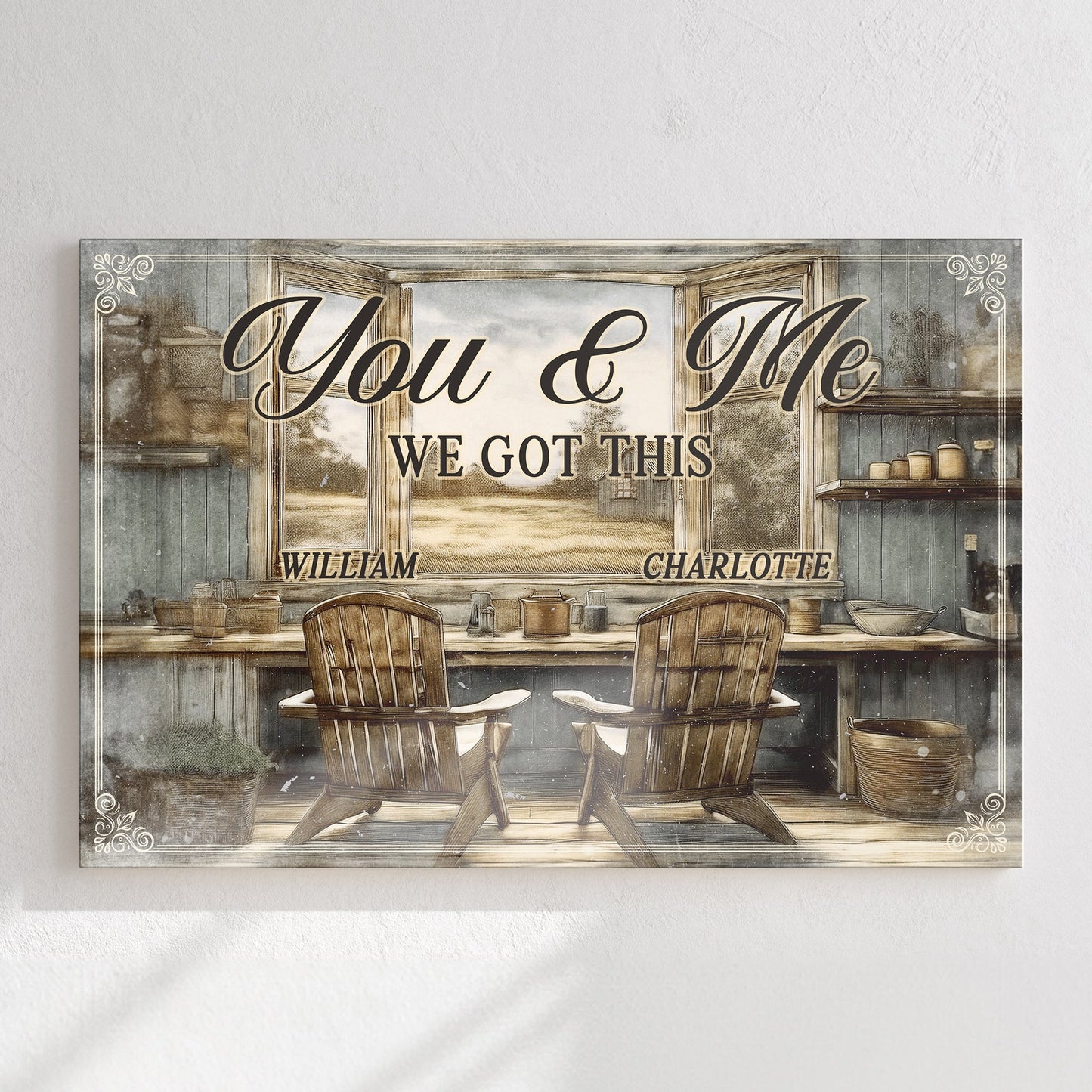 Farmhouse We Got This Couple Canvas Wall Art