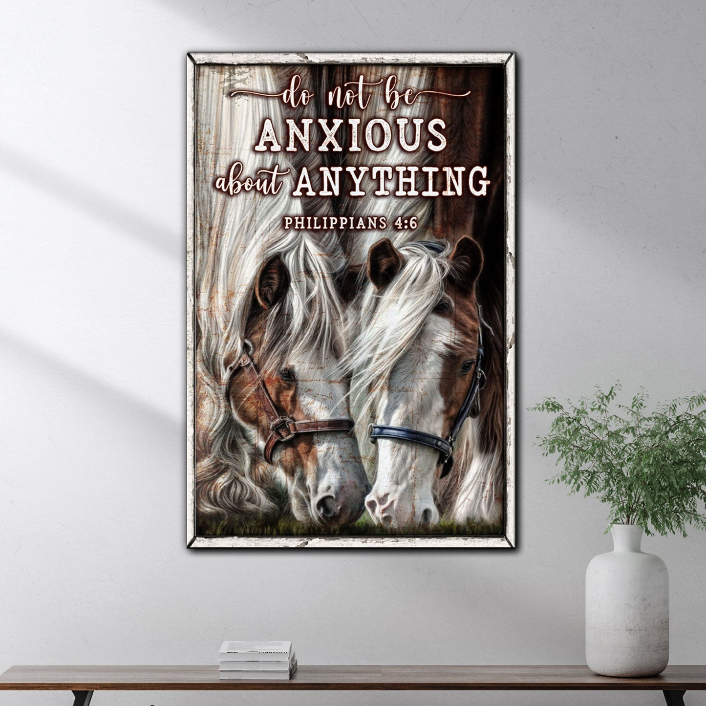 Do Not Be Anxious Faith Canvas - Philippians 4:6 Wall Art