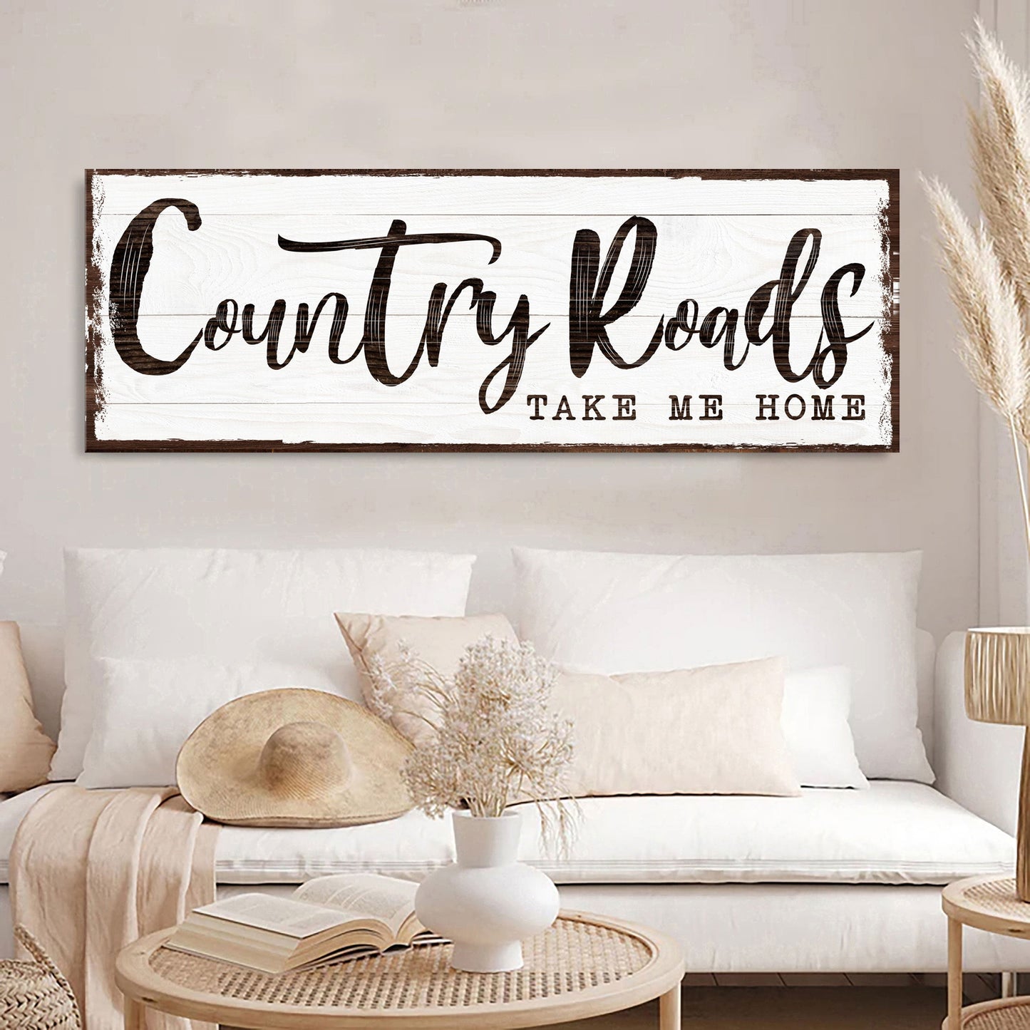 Country Roads Take Me Home Canvas Wall Art