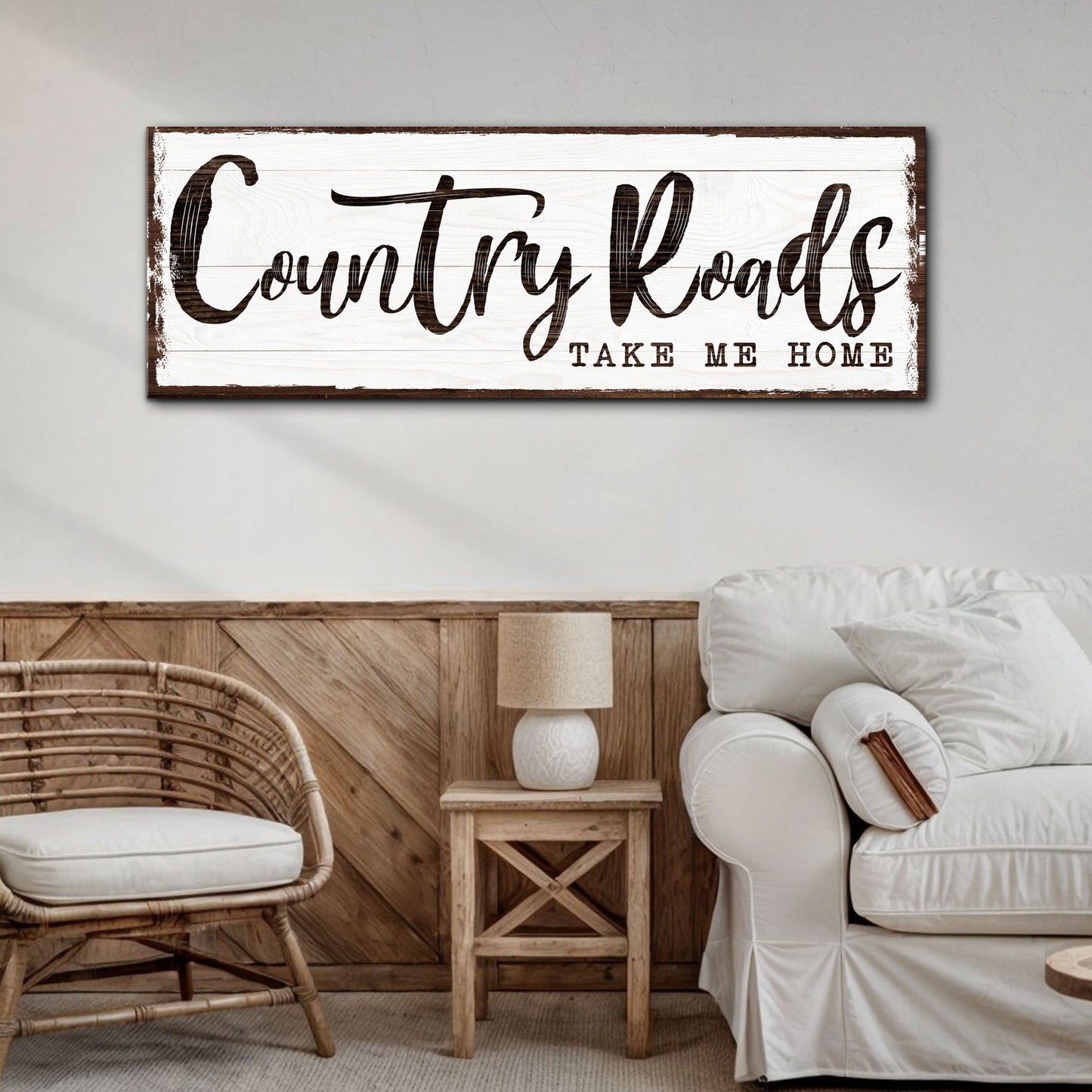 Country Roads Take Me Home Canvas Wall Art