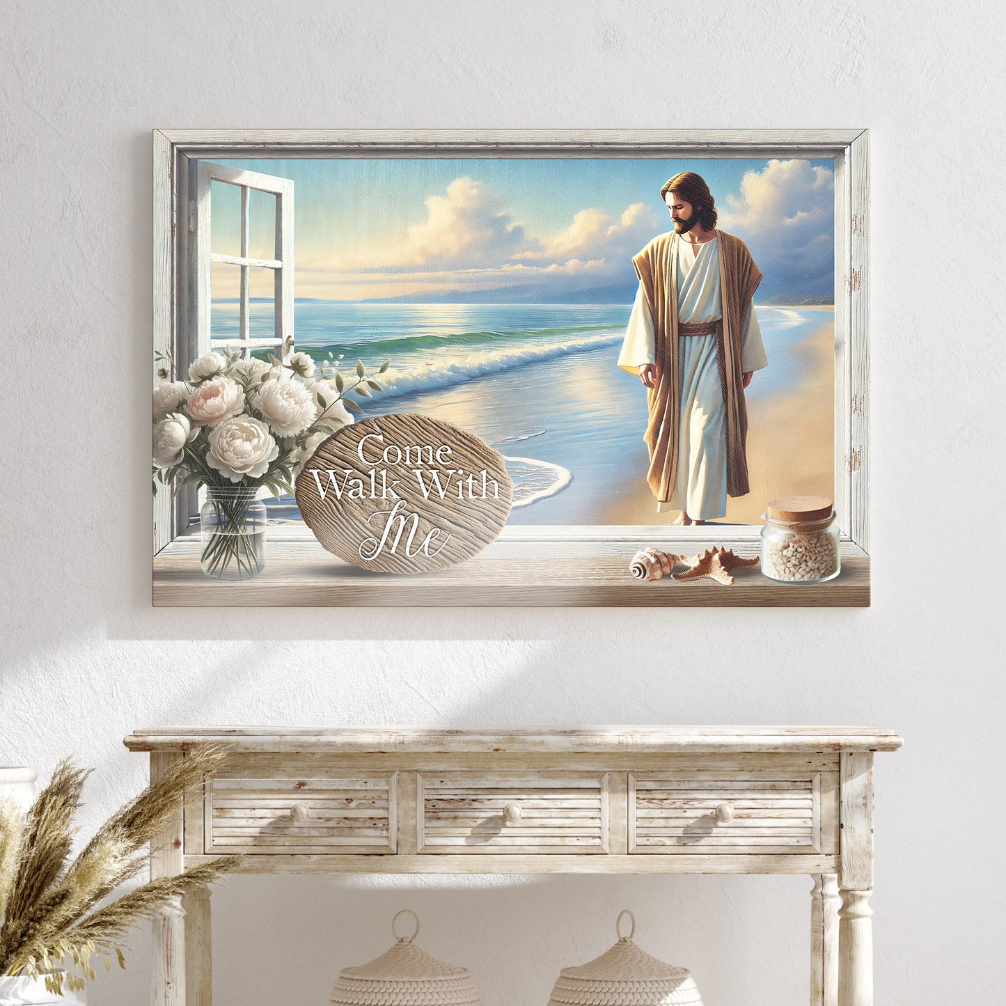 Come Walk With Me Faith Canvas Wall Art