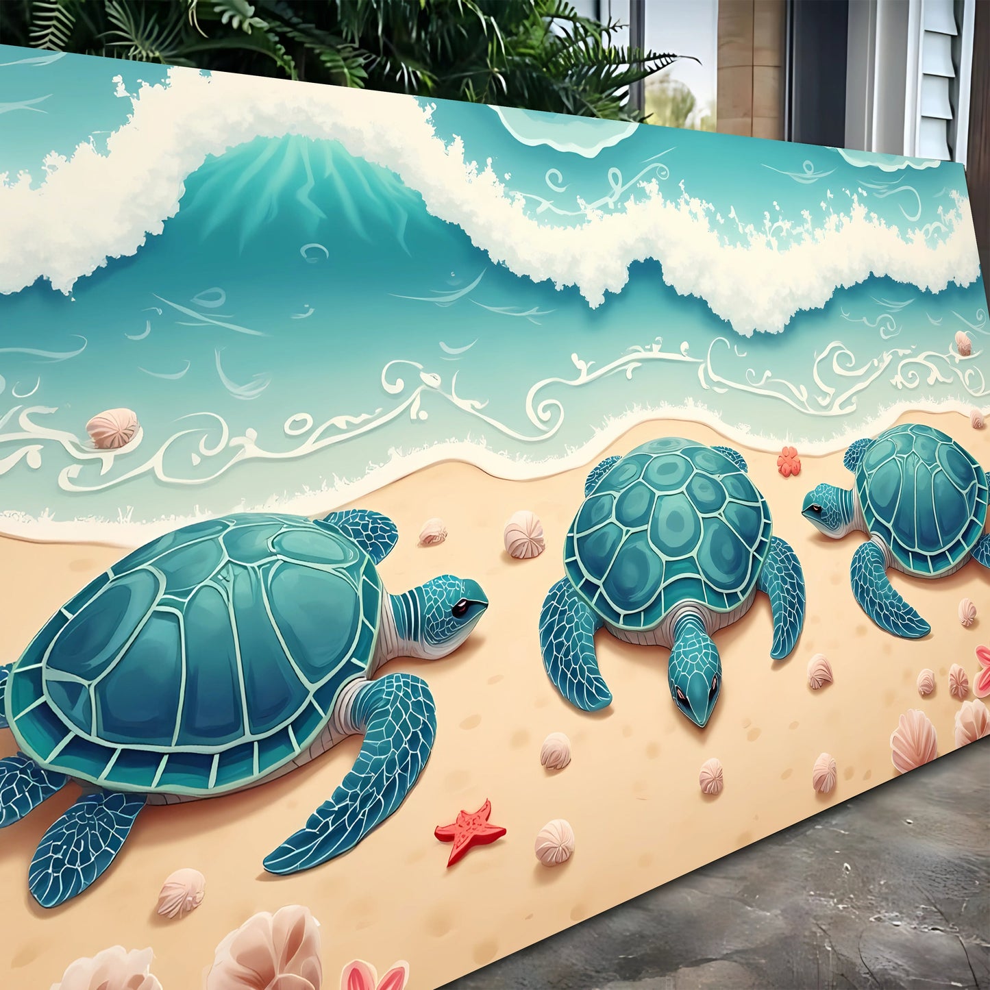 3D Coastal Canvas Wall Art II
