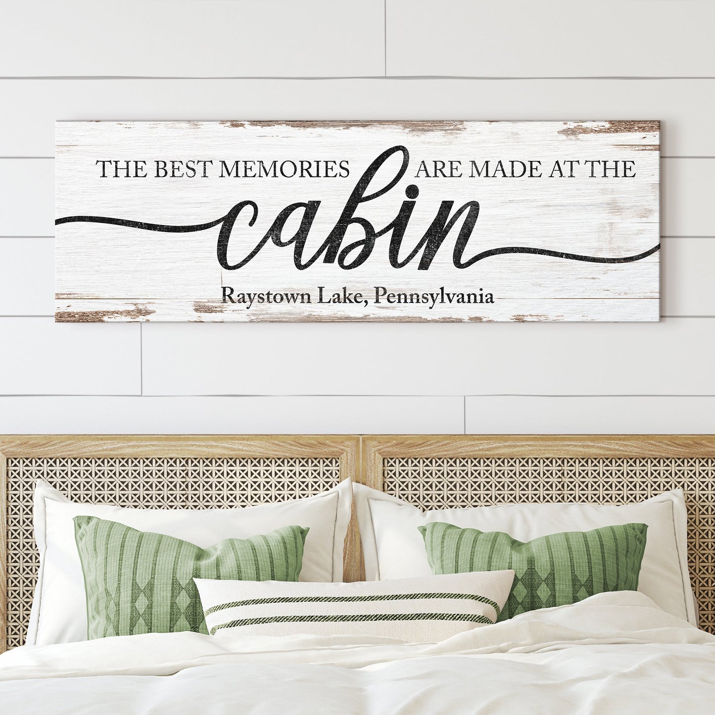 Best Memories Made at the Cabin Canvas Wall Art