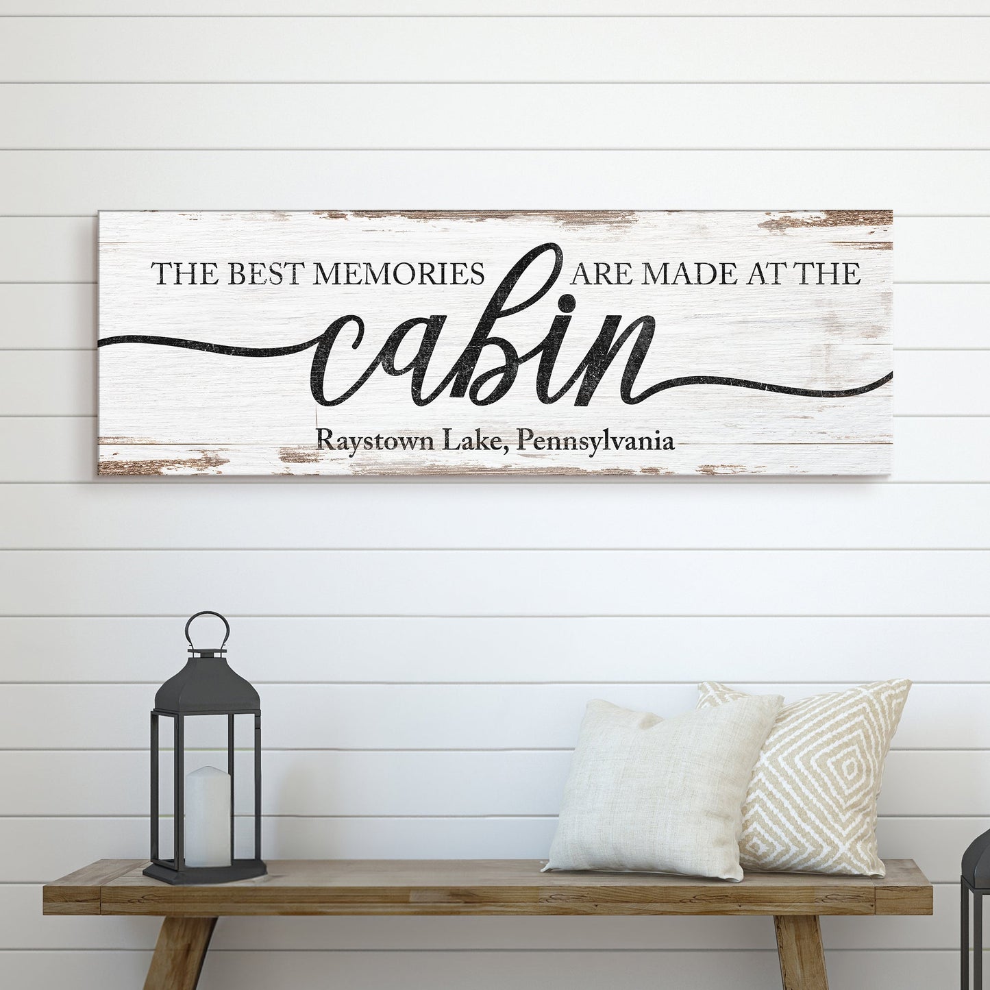 Best Memories Made at the Cabin Canvas Wall Art
