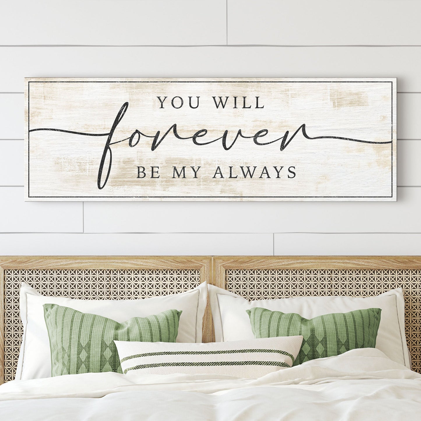 Forever Be My Always Canvas Wall Art - Style C