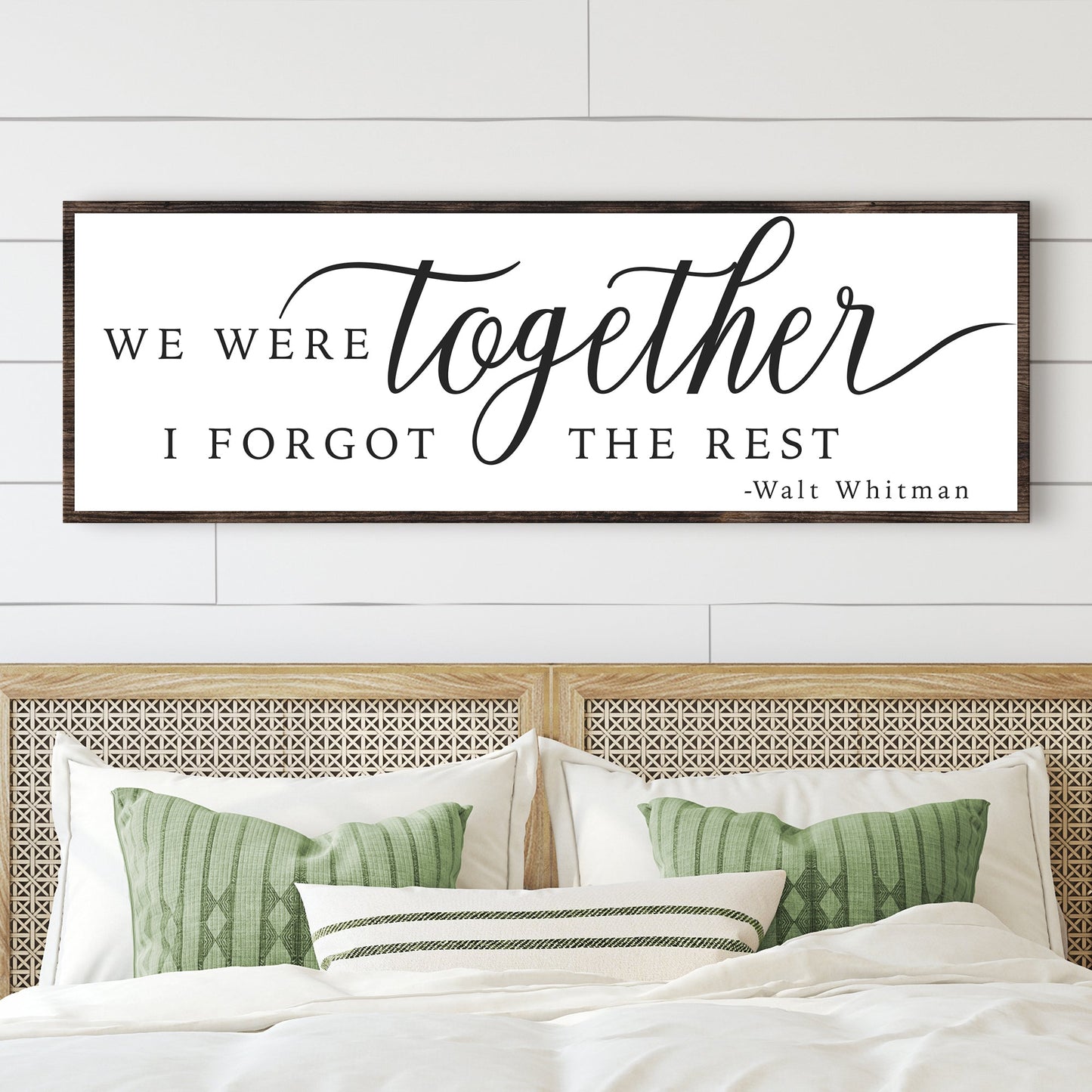 We Were Together I Forgot The Rest Canvas Sign II