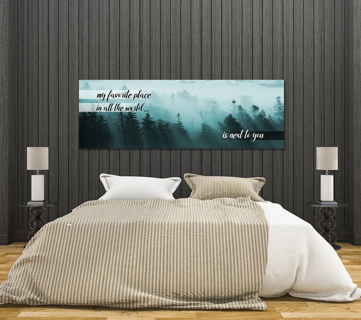 My Favorite Place In All The World Is Next To You Canvas Wall Art