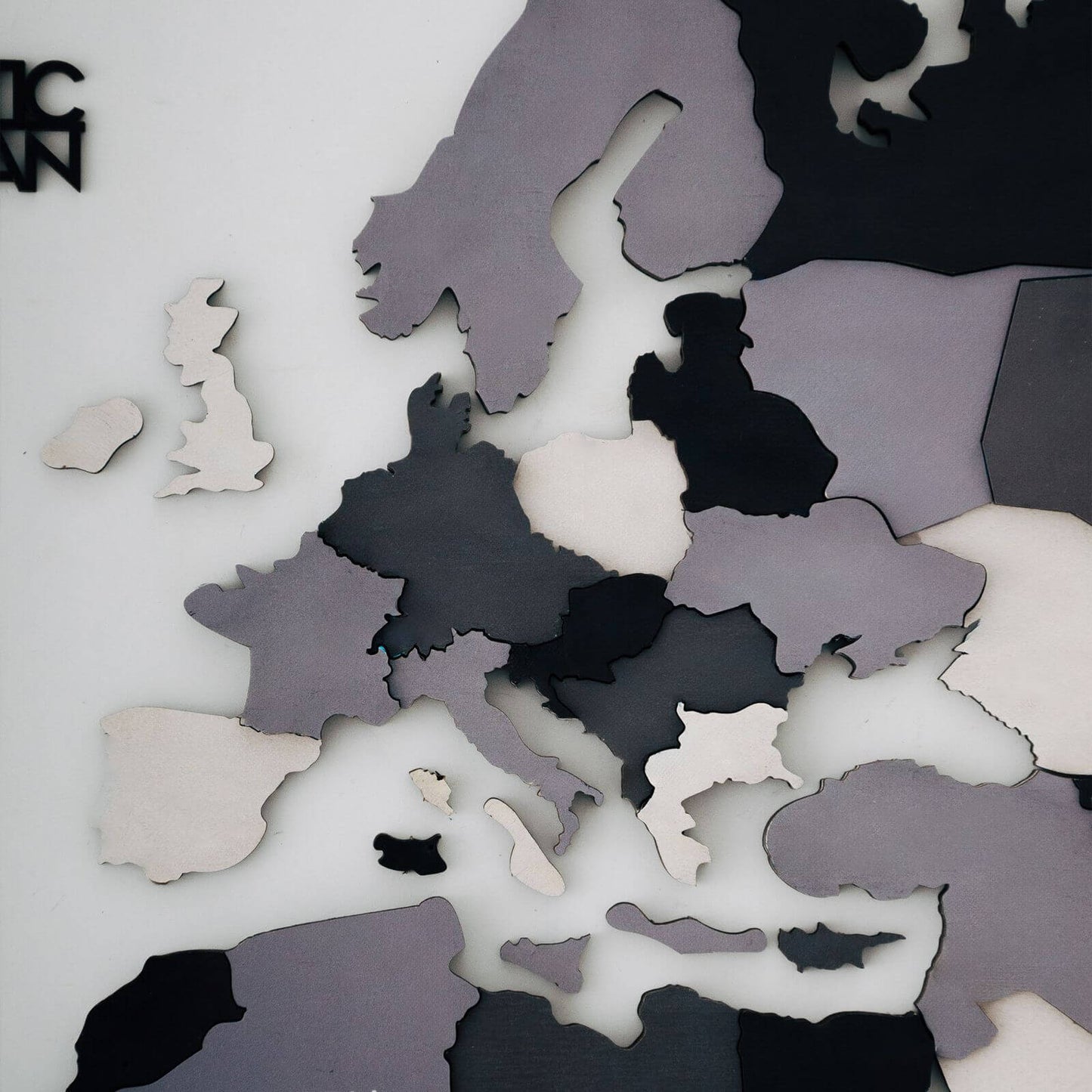 3D Wooden World Map Wall Art - Nordik