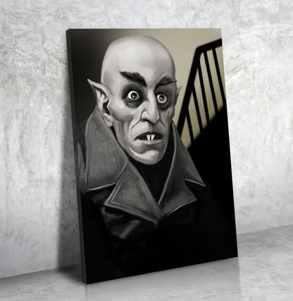 Nosferatu Count Orlok classic vampire canvas wall art