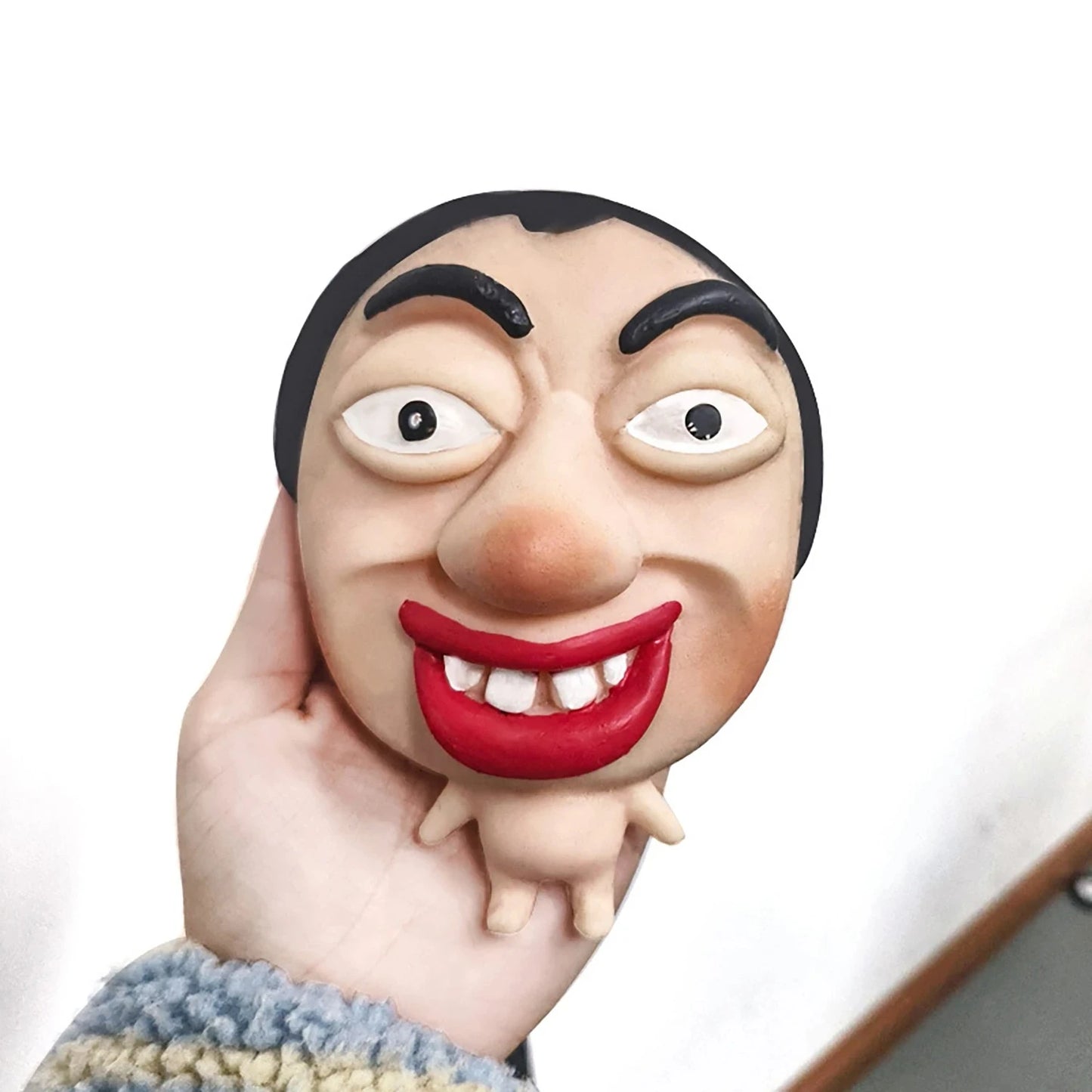 novelty gag gift squishy face figure