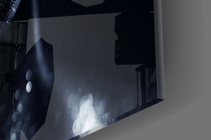 Moonlit Silver Portrait Glass Wall Art