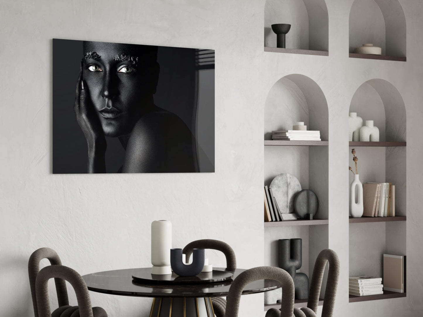 Woman Portrait 37 Glass Wall Art