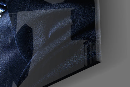 Midnight Jewel Woman Portrait Glass Wall Art