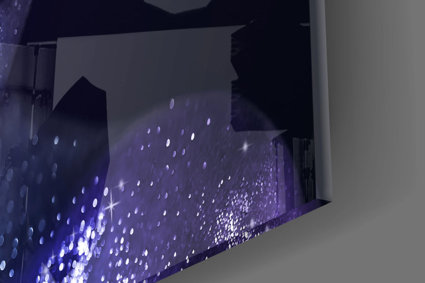 Stardust Woman Portrait Glass Wall Art