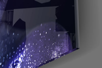 Stardust Woman Portrait Glass Wall Art