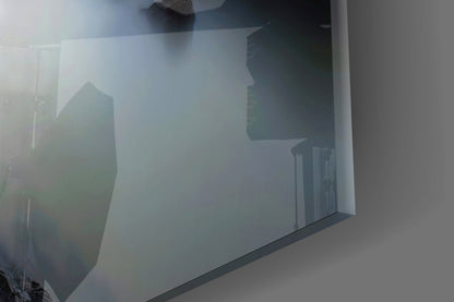 Windswept Sunset Coast Glass Wall Art