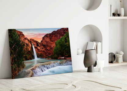 Waterfall Glass Wall Art