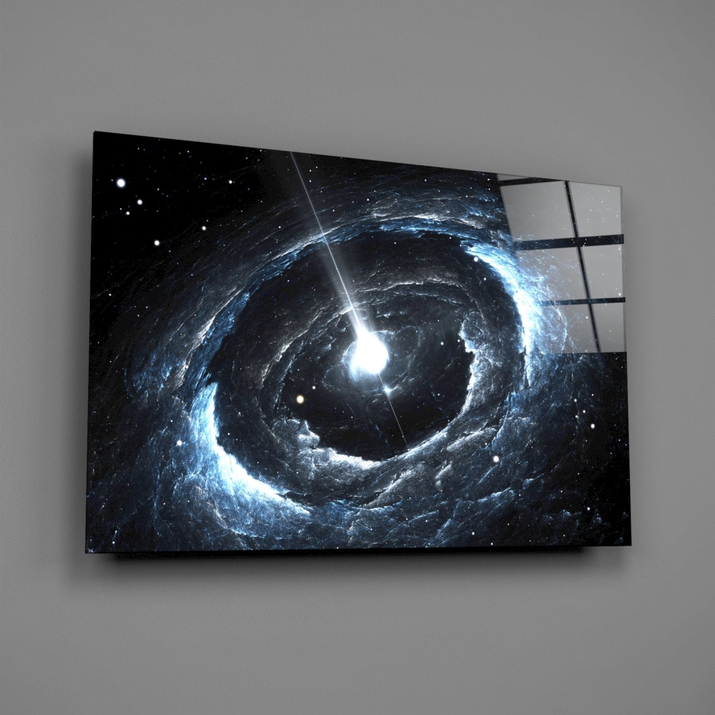 Cosmos Spiral Galaxy Glass Wall Art