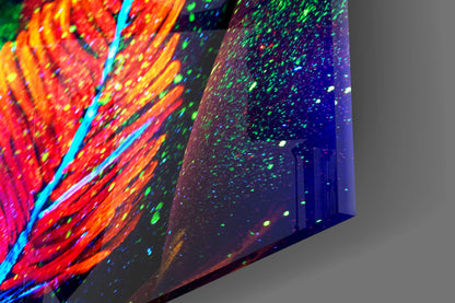 UV Glow Portrait Glass Wall Art