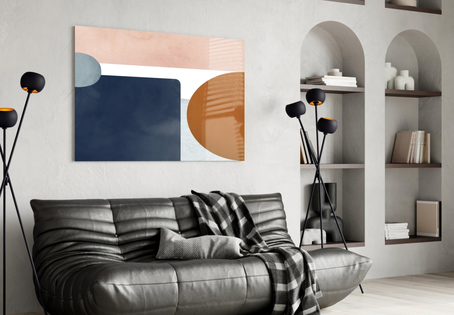 Sandstone Slot Canyon Glass Wall Art