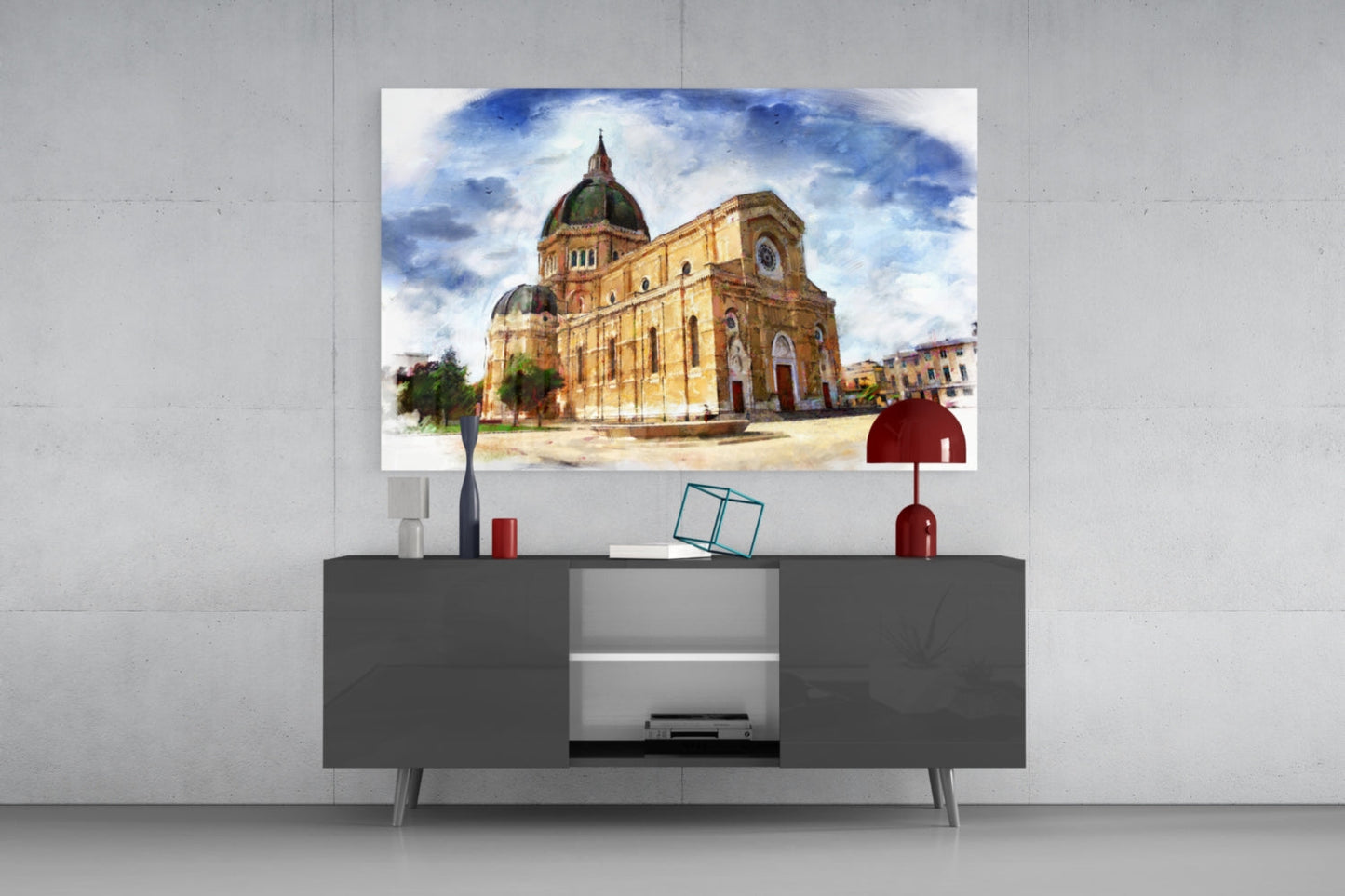 Historic Cathedral Glass Wall Art