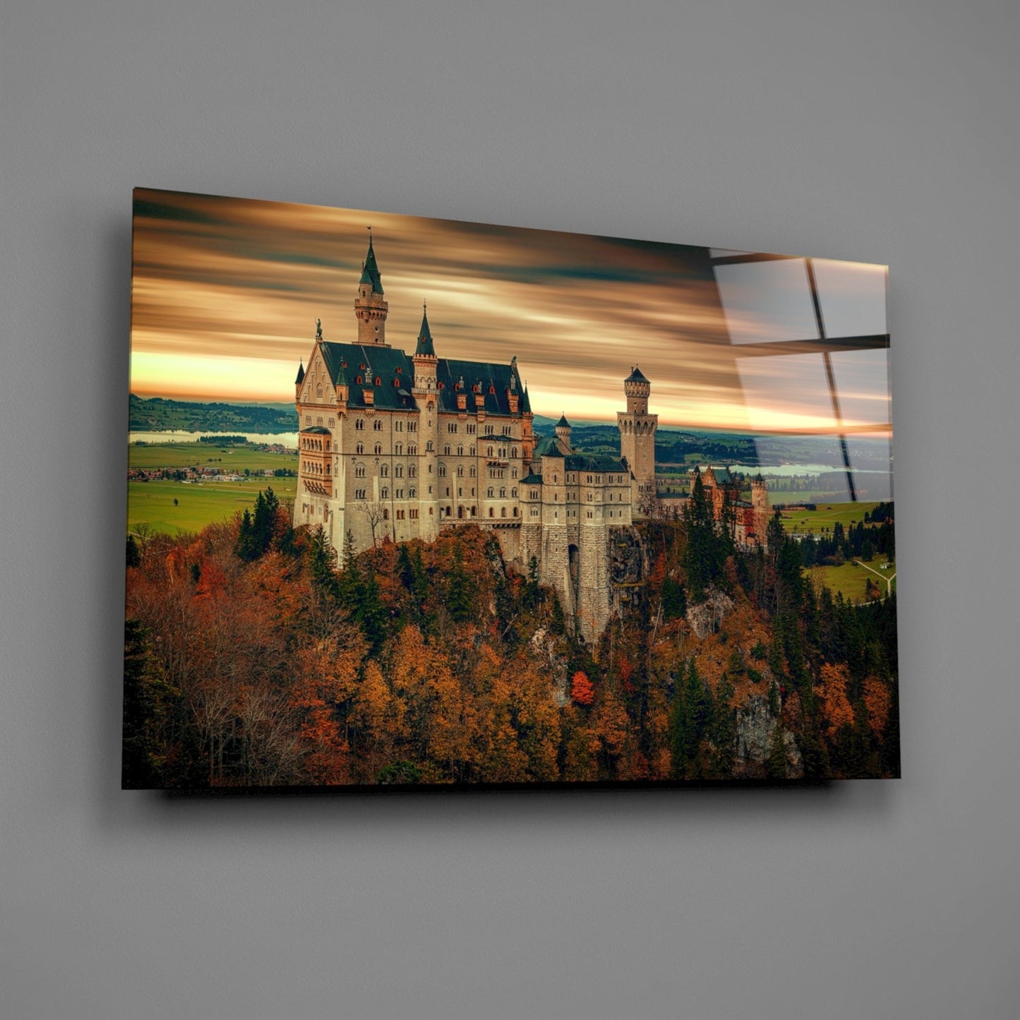 Fairytale Castle Glass Wall Art